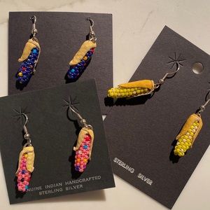 Corn earrings